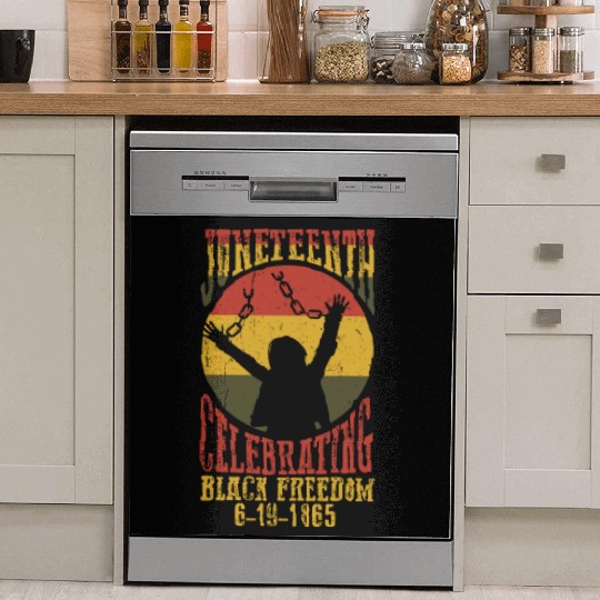 Juneteenth Black History Day Pride Gift Dish Washer Covers