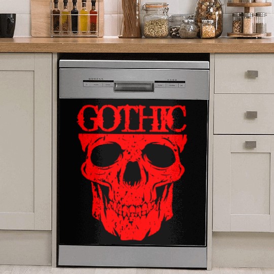 Gothic Skull Dish Washer Covers