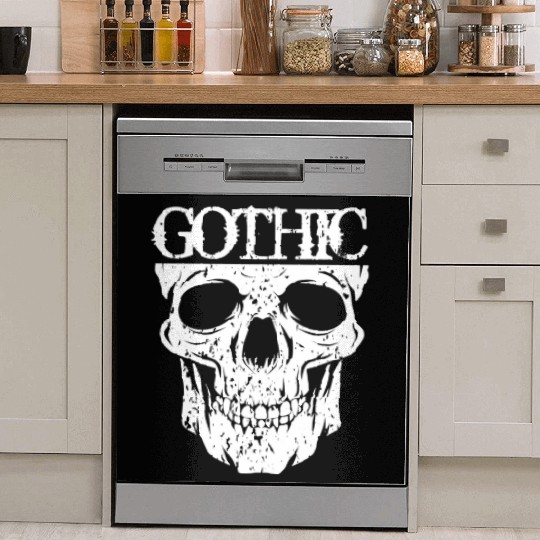 Gothic Skull Dish Washer Covers