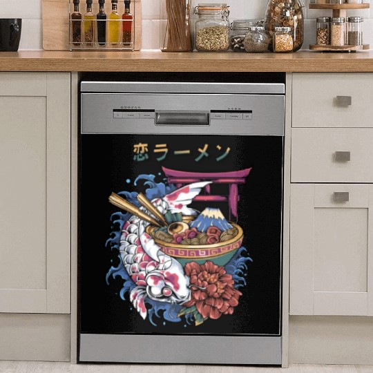 koi fish ramen Dish Washer Covers