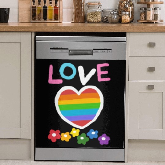Love Flower Pride, lgbt community Dish Washer Covers