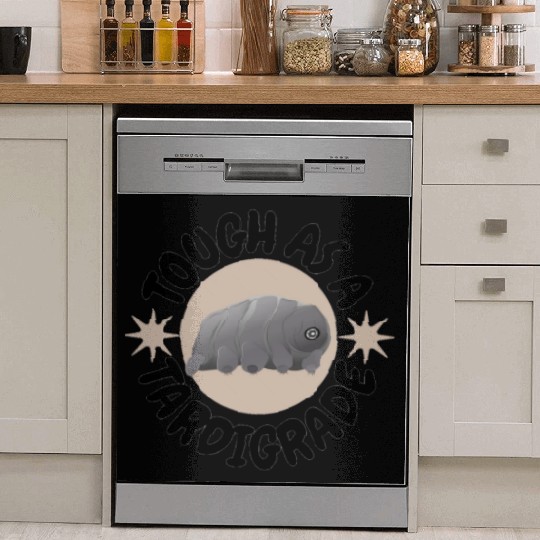 tough as a tardigrade,waterbear,science puns Dish Washer Covers