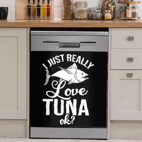 Red Tuna Fish Bluefin Fishing Salad Dish Washer Covers