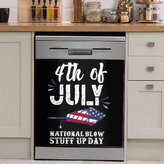 July 4th National Fireworks Day Dish Washer Covers
