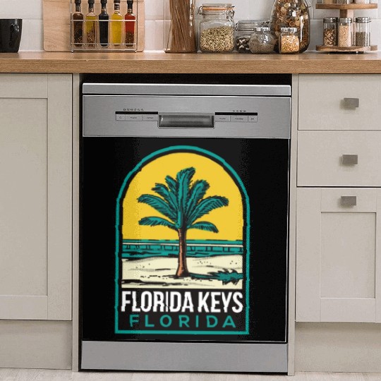 Florida Keys Vintage Beach Dish Washer Covers