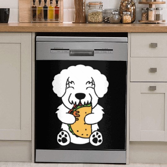 Bichon Frise Taco Lover Dish Washer Covers