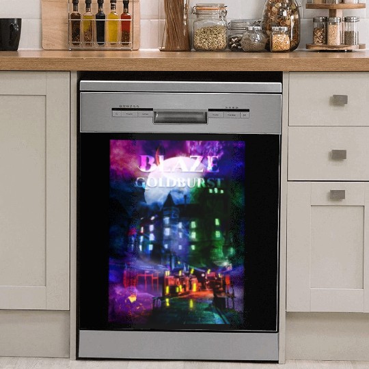 Blaze Goldburst Fantasy, Science Fiction, Horror Dish Washer Covers