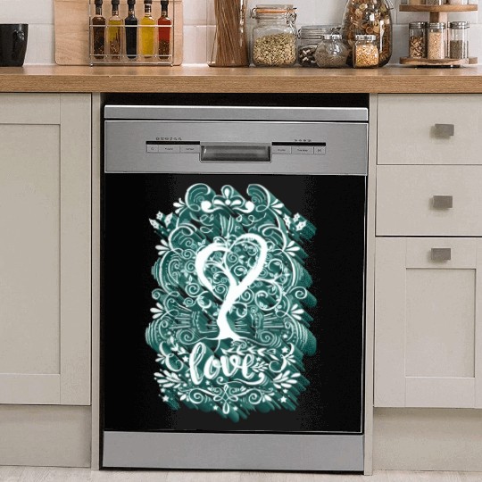 Love - Elf Tree (Heart Version) Dish Washer Covers