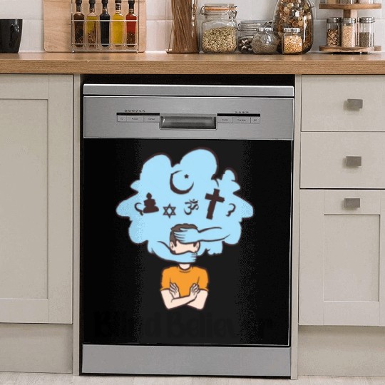 Atheist Atheism Anti Religion Securalism God Sucks Dish Washer Covers