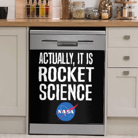 Actually It Is Rocket Science Graphic Dish Washer Covers NASA