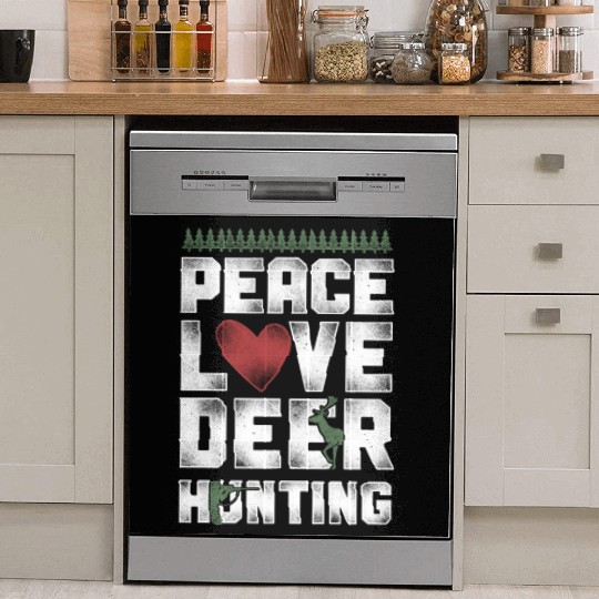 Buck Deer Hunting Hunter Vintage Dish Washer Covers