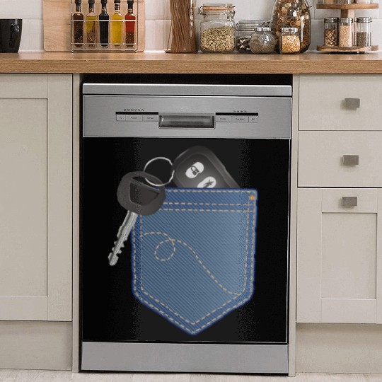 Car key with remote control in your pocket Dish Washer Covers