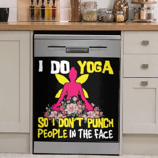 Relax Yoga Zen Mandala Meditate Punch Do Yoga Dish Washer Covers