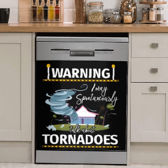 Warning Tornadoes Tornado Storm Chaser Dish Washer Covers
