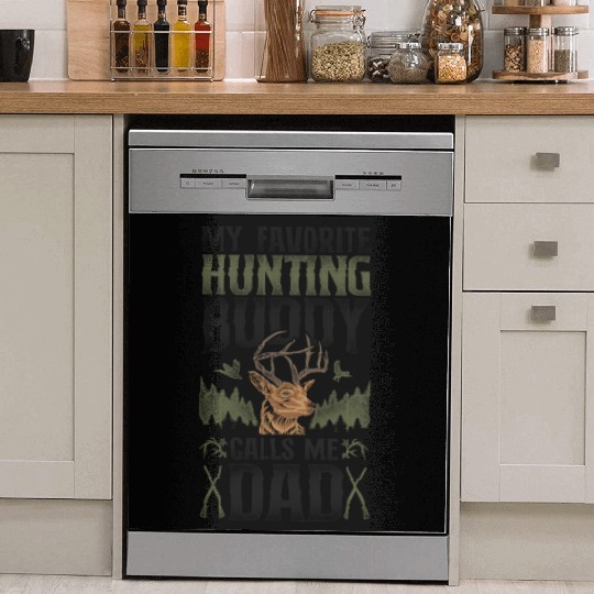 Buck Deer Hunting Hunter Dad Dish Washer Covers