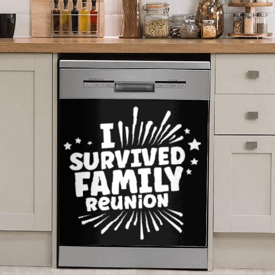 I Survived Family Reunion Gathering Families Dish Washer Covers
