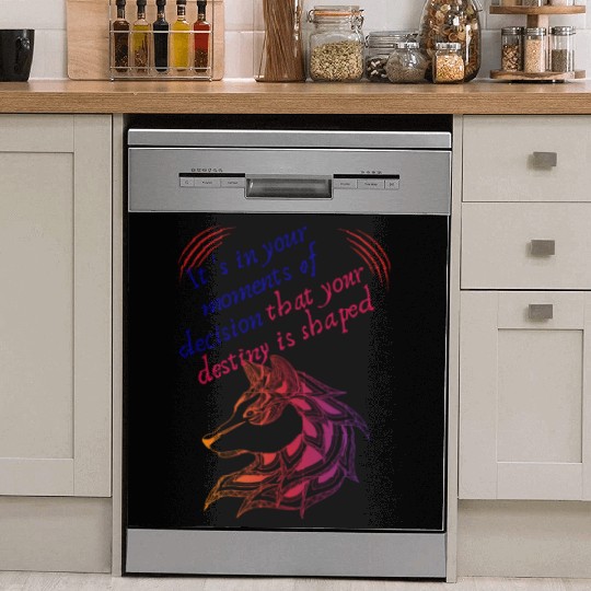 Love Moments Of Decision That Your Destiny Shaped Dish Washer Covers