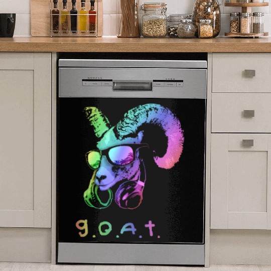 The GOAT Cool and Funny Music Animal with Dish Washer Covers