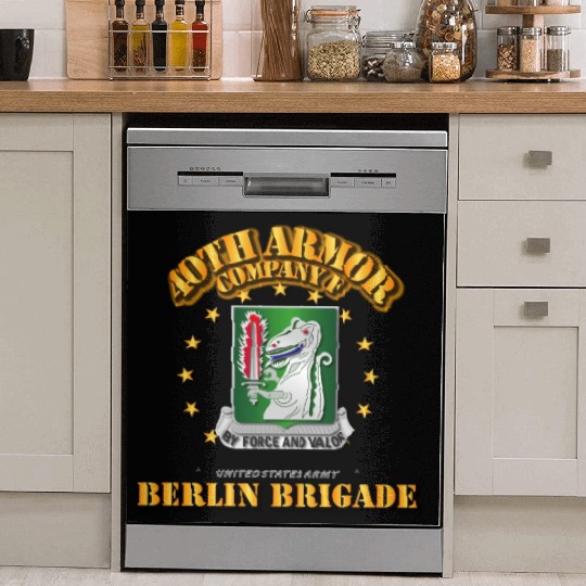 Army Company F 40th Armor Berlin Brigade Dish Washer Covers