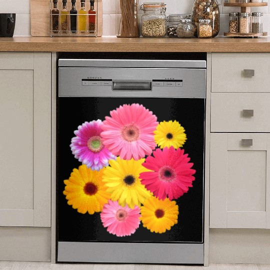 gerbera flower, daisies, gerberas, daisy blooms Dish Washer Covers