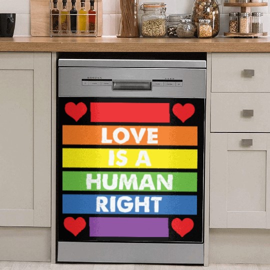 LBGT Flag Gay Pride Human Love Human Right Dish Washer Covers