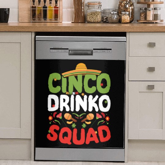 Cinco De Drinko | Bourbon Drinker Dish Washer Covers | Whisky
