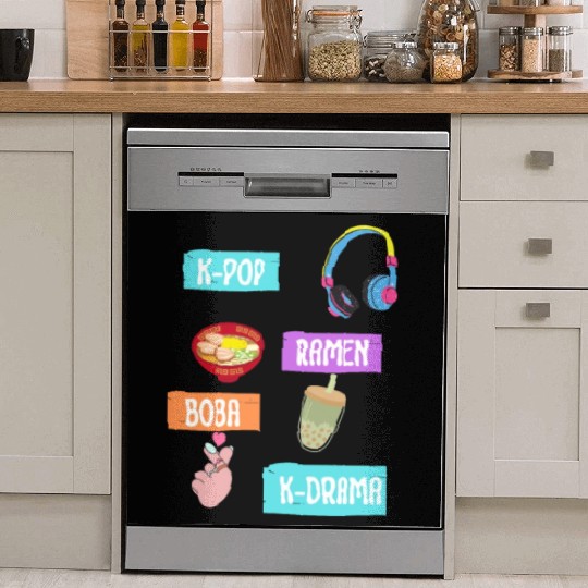 K-Pop Fashion for Fans of korean K-Drama & K-Pop Dish Washer Covers