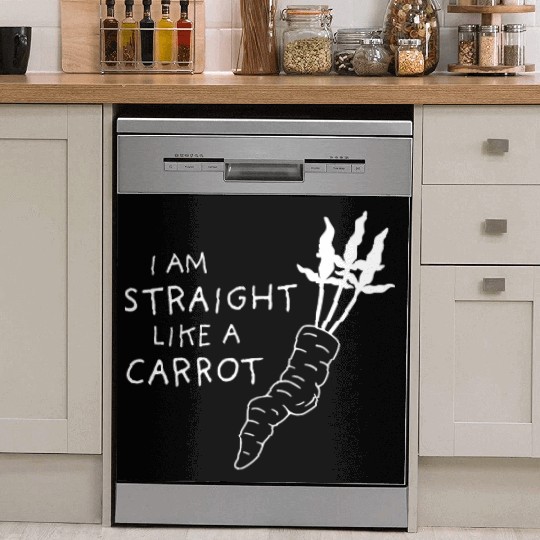 straight like a carrot - white uni II Dish Washer Covers