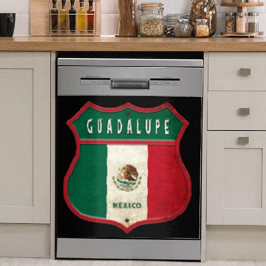 Guadalupe Mexico crest design Dish Washer Covers
