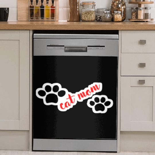 Cat Mom Funny design Classic Dish Washer Covers