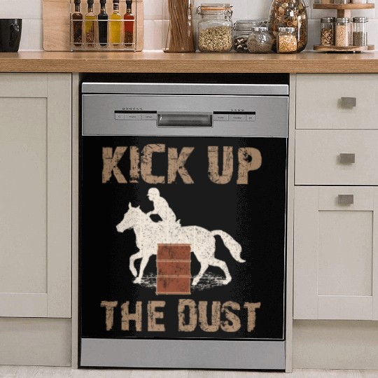 Barrel Racer Rodeo Racing Horse Riding Race Funny Dish Washer Covers