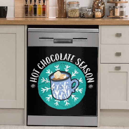 Hot Chocolate Season Snow Winter Season Drink Dish Washer Covers