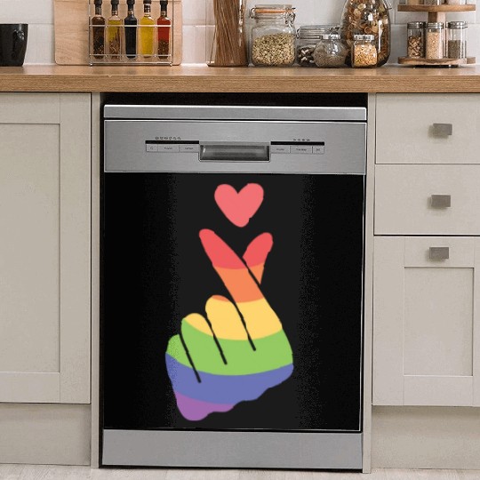 Lgbtq Gay Pride Month Rainbow Love Is Love Dish Washer Covers