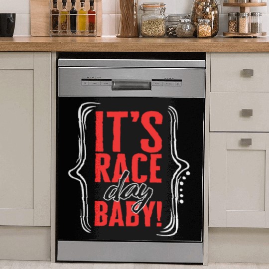 Racing Dish Washer Covers, It's Race Day Baby Dish Washer Covers, Racing