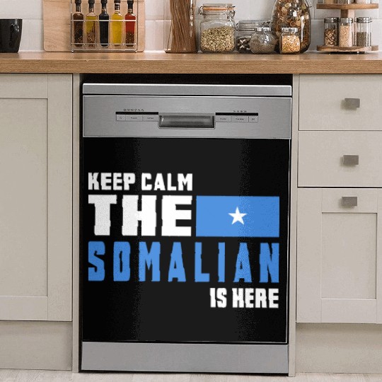 Keep calm Somalia flag design Dish Washer Covers