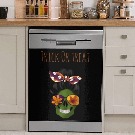 Skull Trick Ot Treat Dish Washer Covers