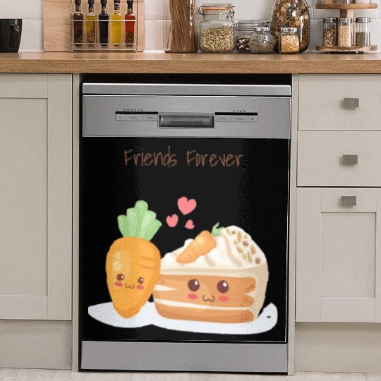 Friends Forever Carrot & Cake Dish Washer Covers