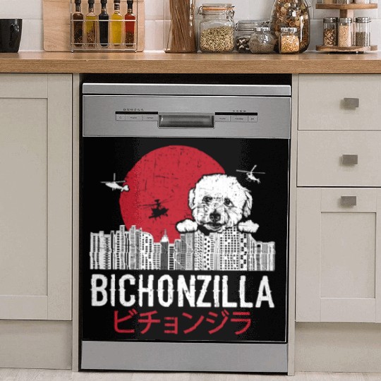 Bichonzilla Bichon Frise Dog Lover Puppy Dish Washer Covers