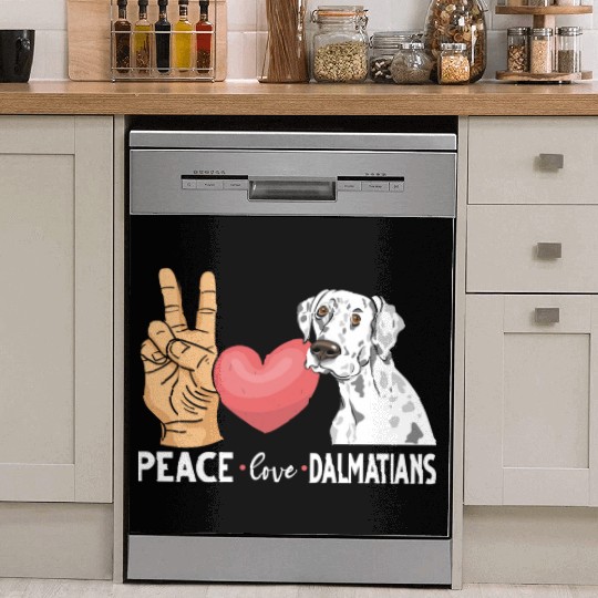 Cute Dalmatian Dog Lover Dish Washer Covers