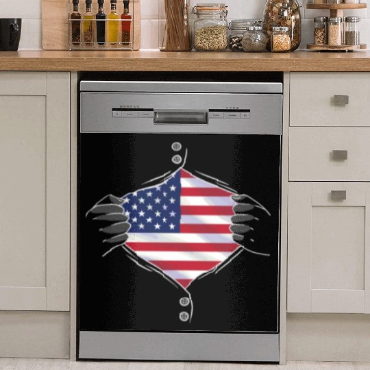 American flag proud Dish Washer Covers