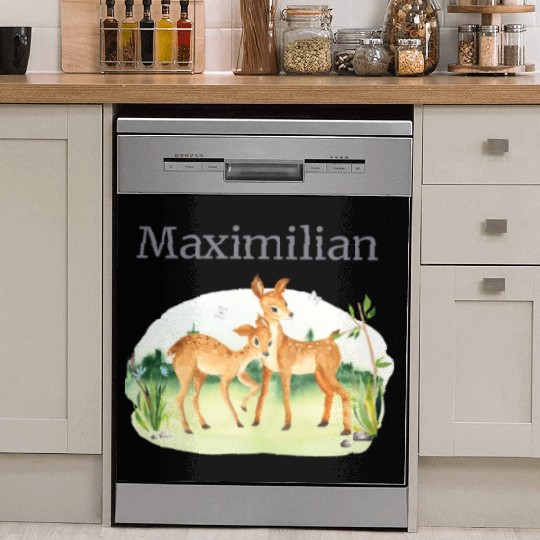 Waldtier Reh Flowers Name Maximilian Dish Washer Covers