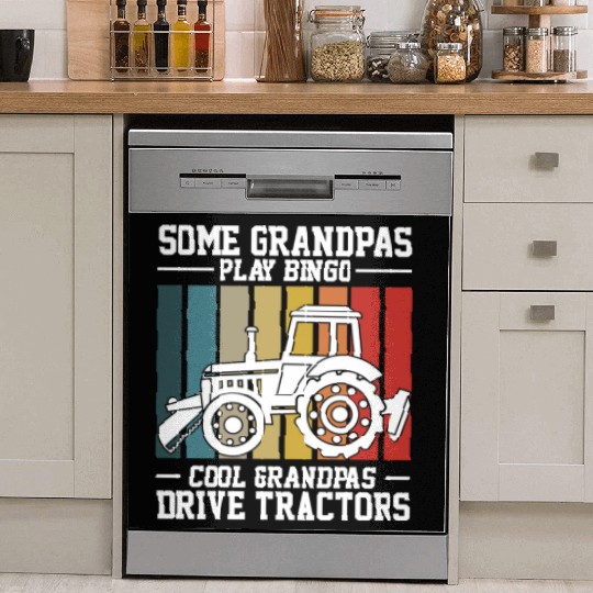 Some Grandpas Play Bingo Cool Grandpas Dish Washer Covers