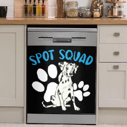 Spot Squad Paw Love Puppy Breeder Dalmatian Dog Dish Washer Covers