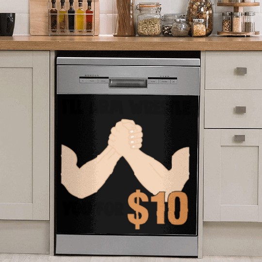Arm Wrestling Funny Muscle Man Arm Fighting Dish Washer Covers