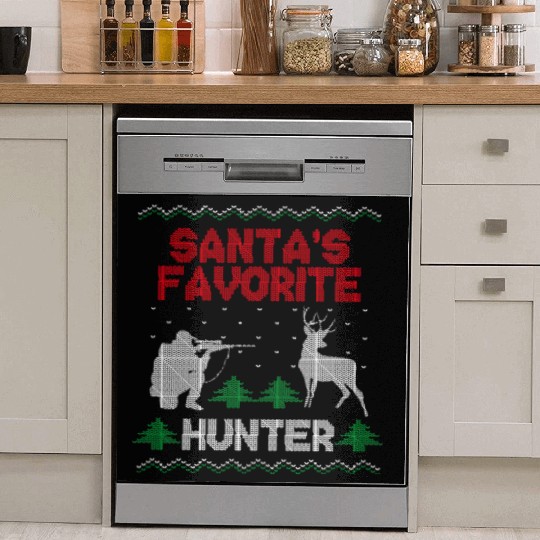 Buck Deer Hunting Hunter Christmas Dish Washer Covers