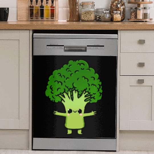 Kawaii Broccoli For Broccoli Lover Dish Washer Covers