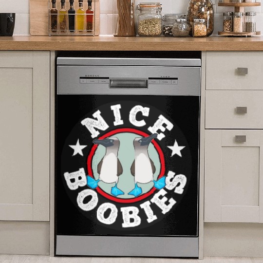 Blue Footed Booby Bird Funny Gift Dish Washer Covers
