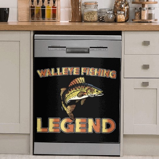 Great Walleye Fishing Legend Dish Washer Covers