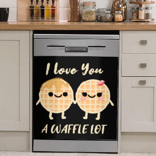 I Love A Waffle Lot For Waffle Lover Dish Washer Covers