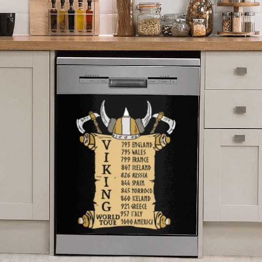 Viking World Tour For Vikings Lover Dish Washer Covers